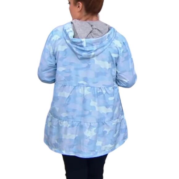 zuda Hooded Rain Coat with Knit Lining - Picture 2 of 6